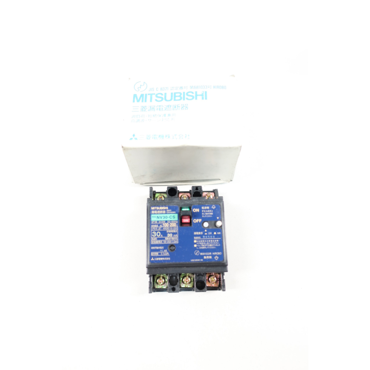 Mitsubishi NF30-CS Earth-leakage Circuit Breaker 3p 30a 100-200v-ac