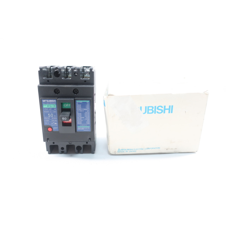 Mitsubishi NF50-CW No-fuse Molded Case Circuit Breaker 3p 50a 220v-ac