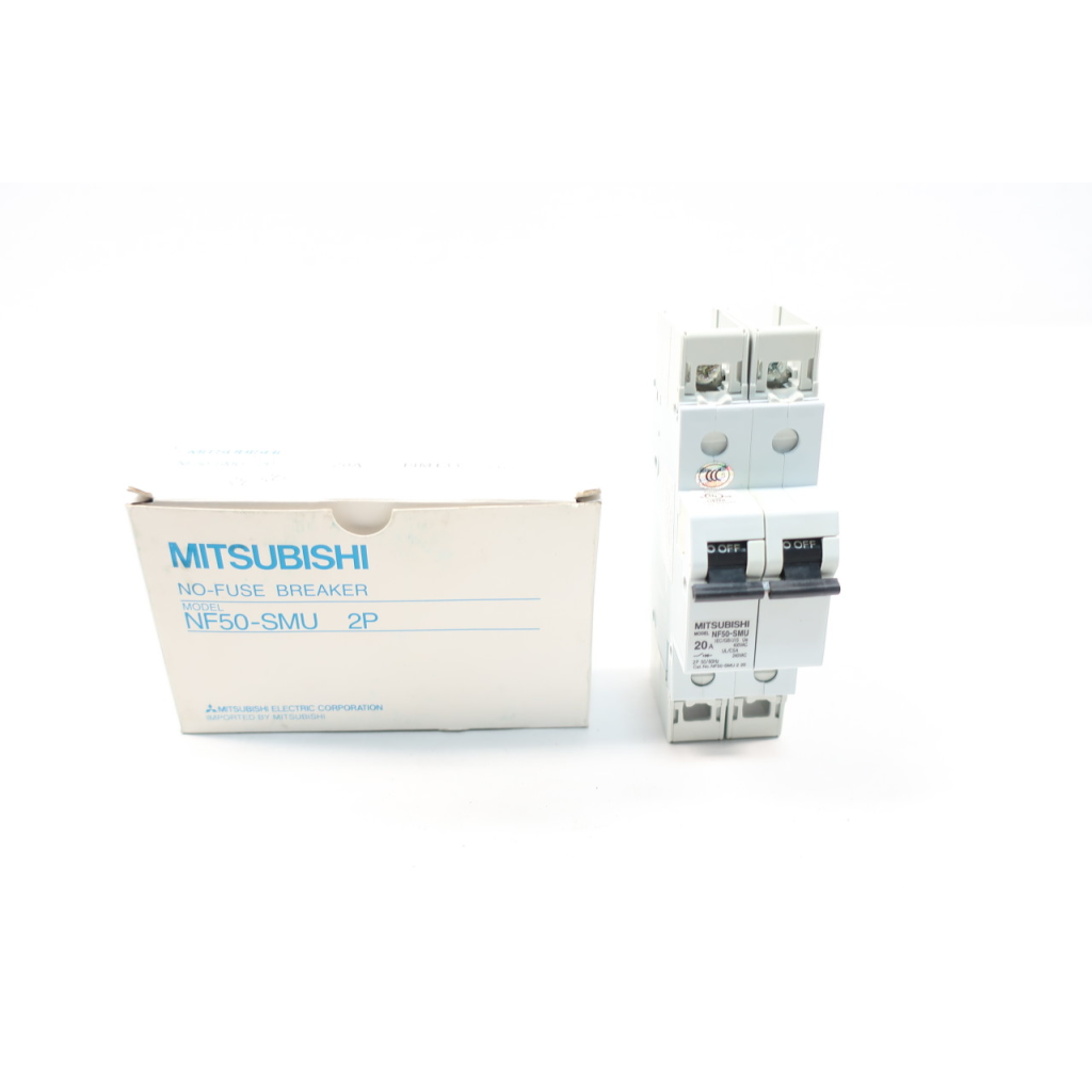 Mitsubishi NF50-SMU Miniature Circuit Breaker 2p 20a 240v-ac