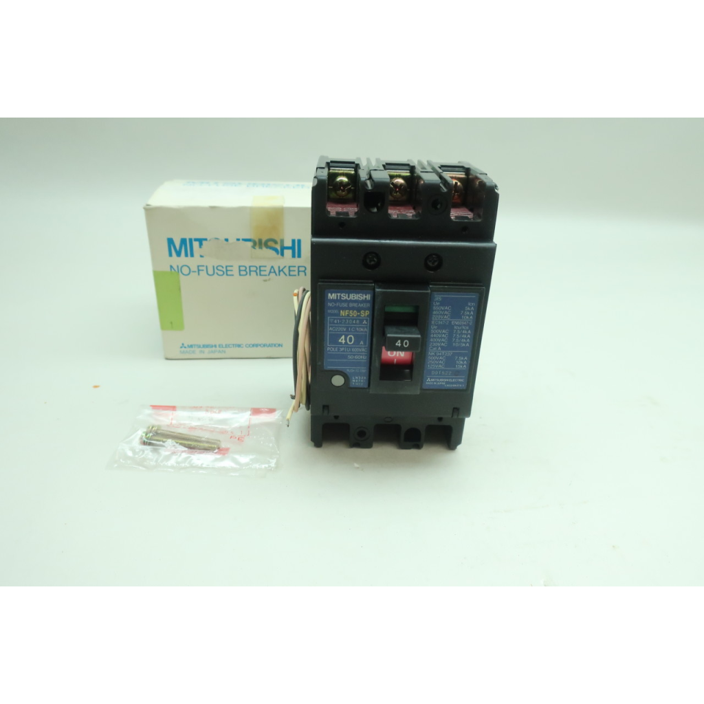 Mitsubishi NF50-SP Molded Case Circuit Breaker 3p 40a 600v-ac