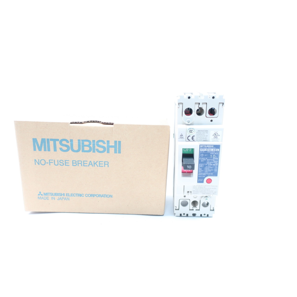 Mitsubishi NF50-SWU2 010 Molded Case Circuit Breaker 2p 10a Amp 240v-ac