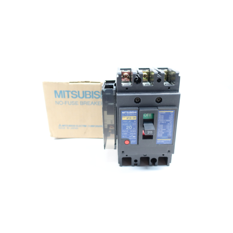 Mitsubishi NF30-SW No-fuse Molded Case Circuit Breaker 3p 20a 220v-ac