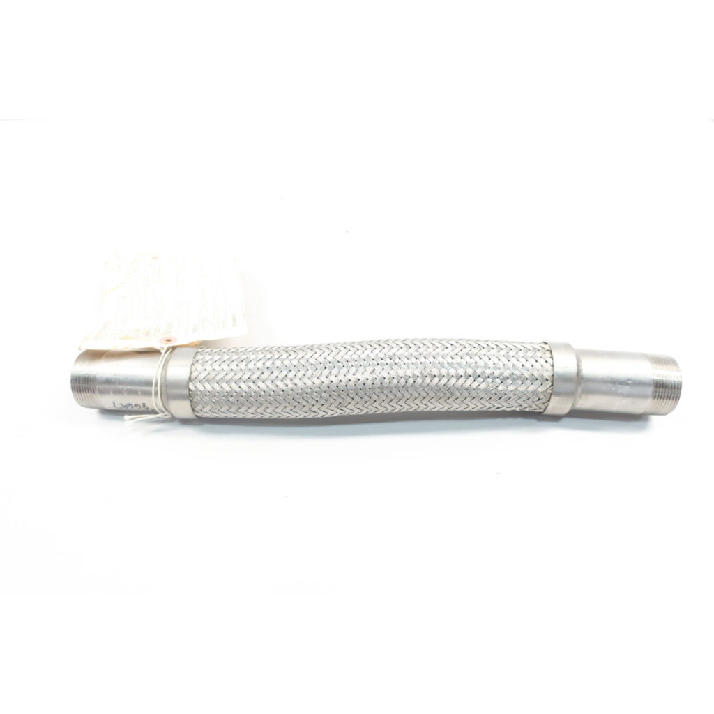 Motion Ind HM1-1/2X18-1/4-21-1-4A-4A Stainless Flexible Hose 1-1/2in Npt 1-5/8in