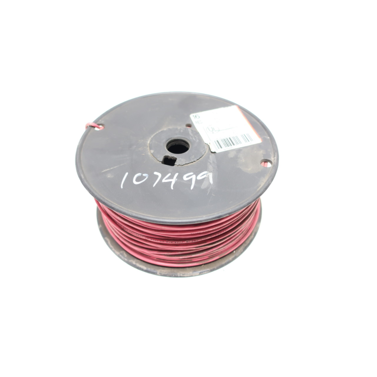 Na DU-437 Machine Tool Wire Red 600v Stranded 1c 16awg 500ft
