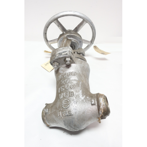 Newco 115W-CB3 PS Manual Steel Butt Weld Wedge Gate Valve 2-1/2in 1500