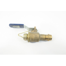 Nibco PF-585-70-HC Bronze Ball Valve W/hose Cap & Chain 3/4in