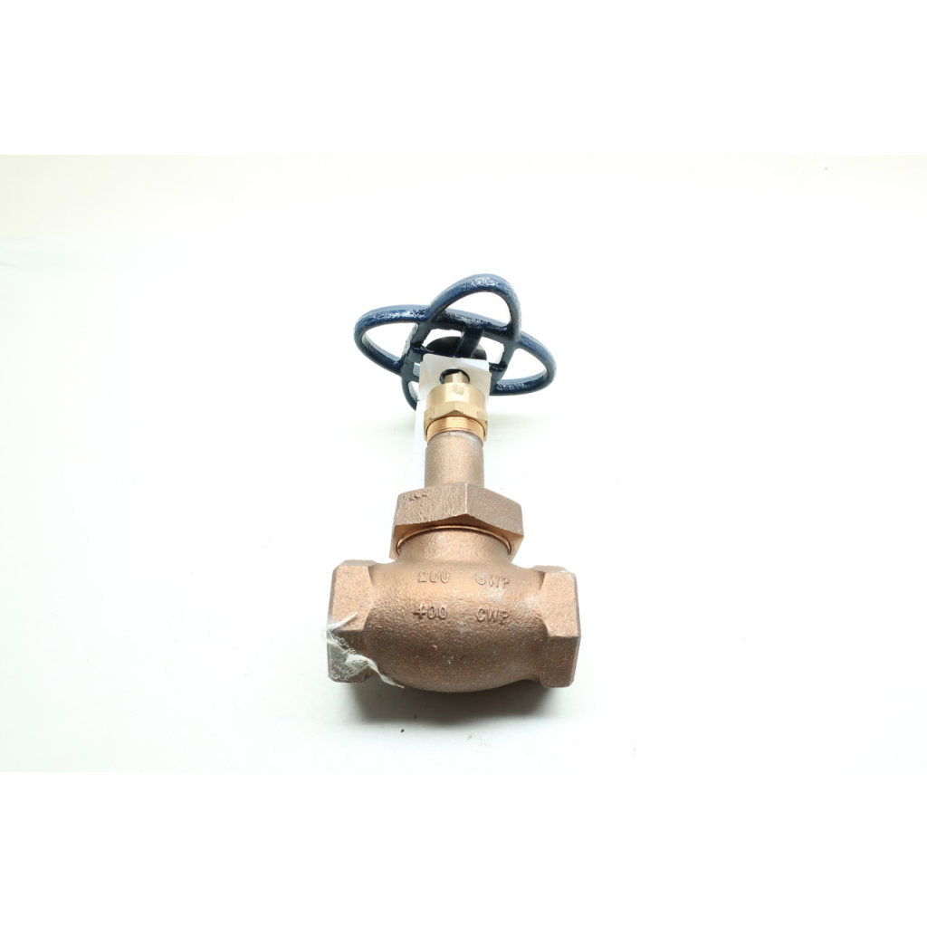 Nibco T-256-AP Globe Valve Manual 200 Bronze Threaded 1in Npt