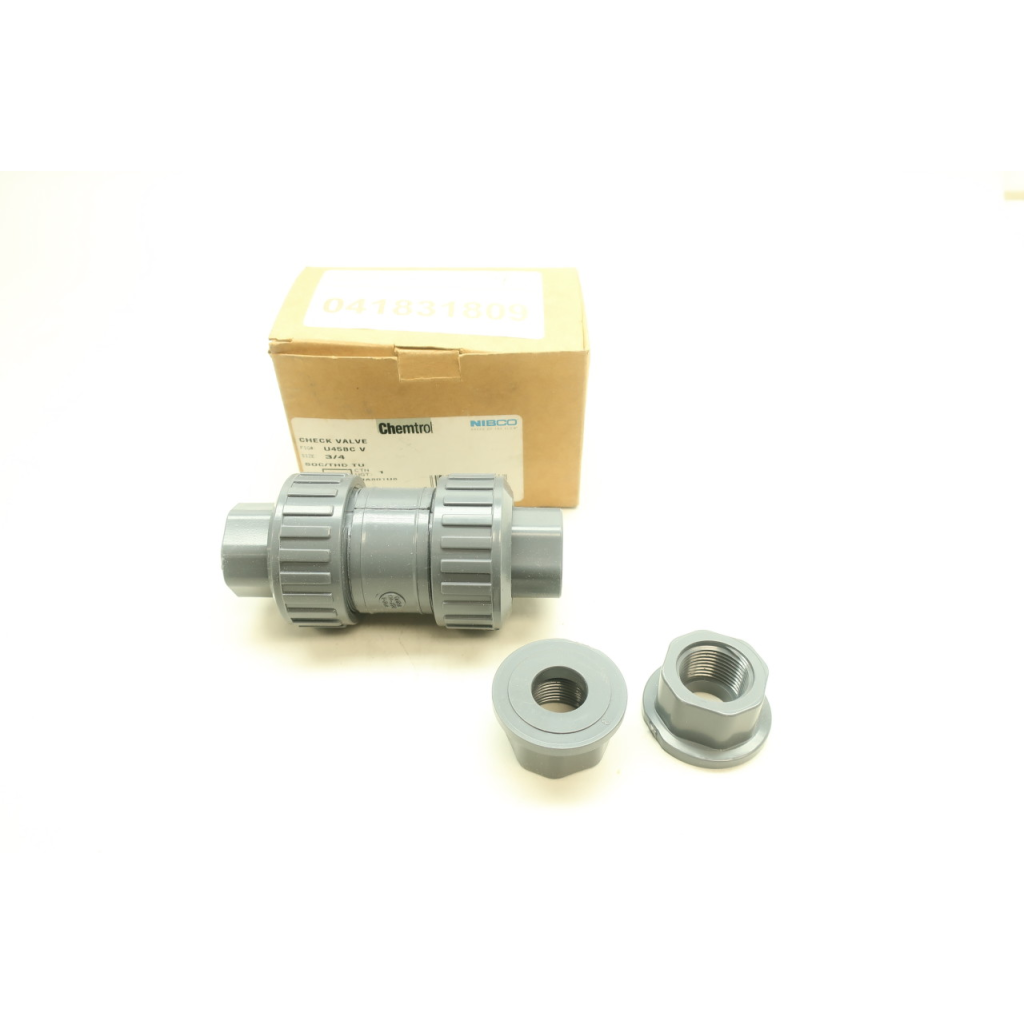 Nibco U45BC V Pvc Check Valve 3/4in