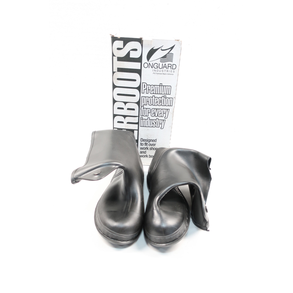 Onguard 86020 Viking Pair Of 10in Black Pvc Overboots Size Md