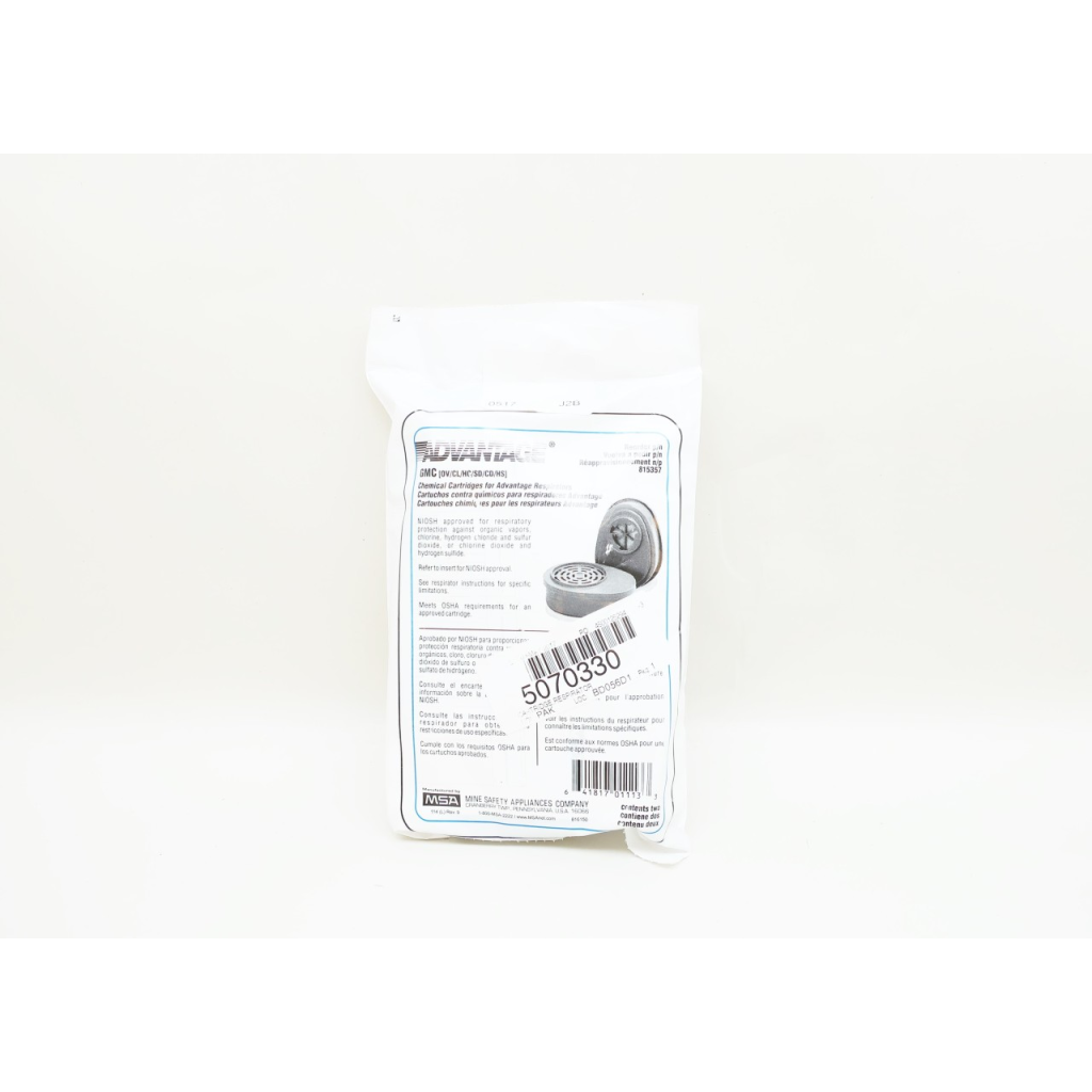 Pack Of 2 Advantage 815357 Gmc Chemical Cartridges For Respirators