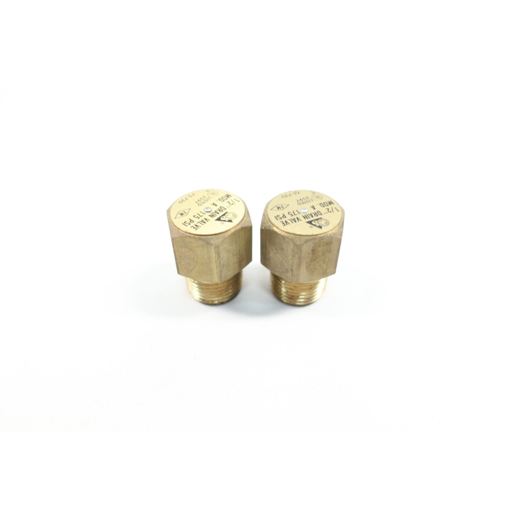 Pack Of 2 Automatic Sprinkler Co MOD A Drain Valve 1/2in 175psi