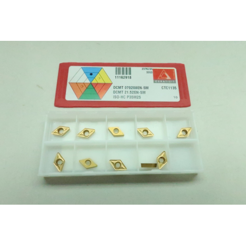 Pack Of 10 Ceratizit DCMT 070208EN-SM DCMT 21.52EN-SM Carbide Insert