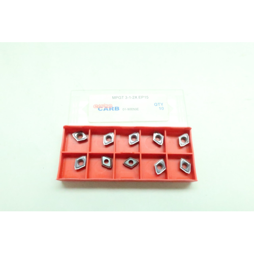 Pack Of 10 Euro Carb MPGT 3-1-2X EP15 Carbide Insert