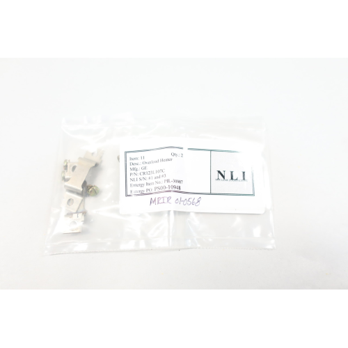 Pack Of 2 General Electric Ge CR123L107C Overload Relay Heater Element Pack Of 2 General Electric Ge CR123L107C Overload Relay Heater Element