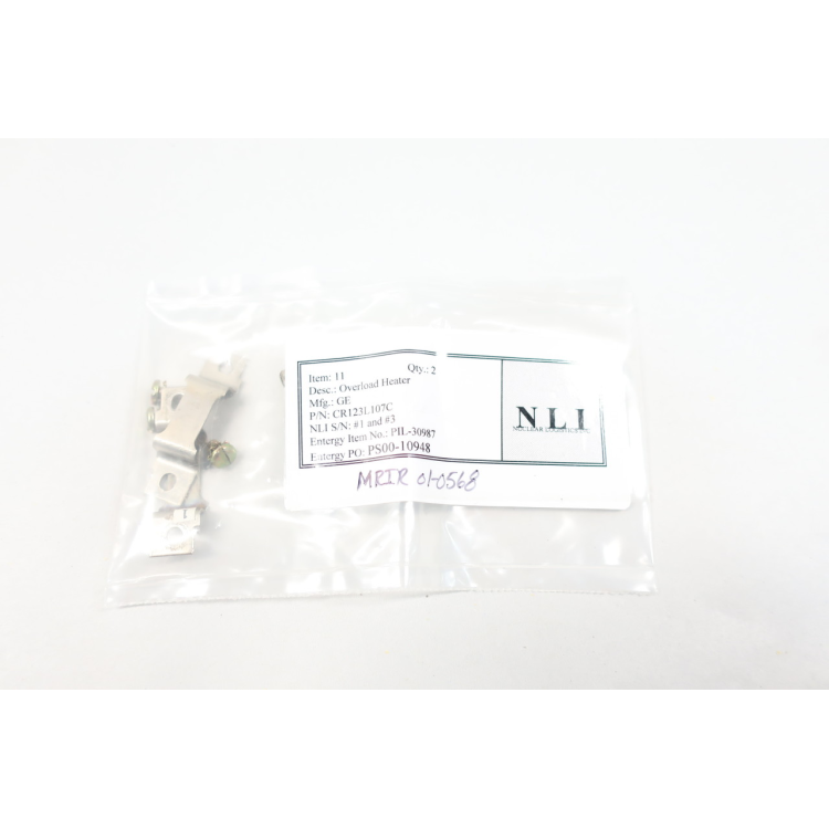 Pack Of 2 General Electric Ge CR123L107C Overload Relay Heater Element
