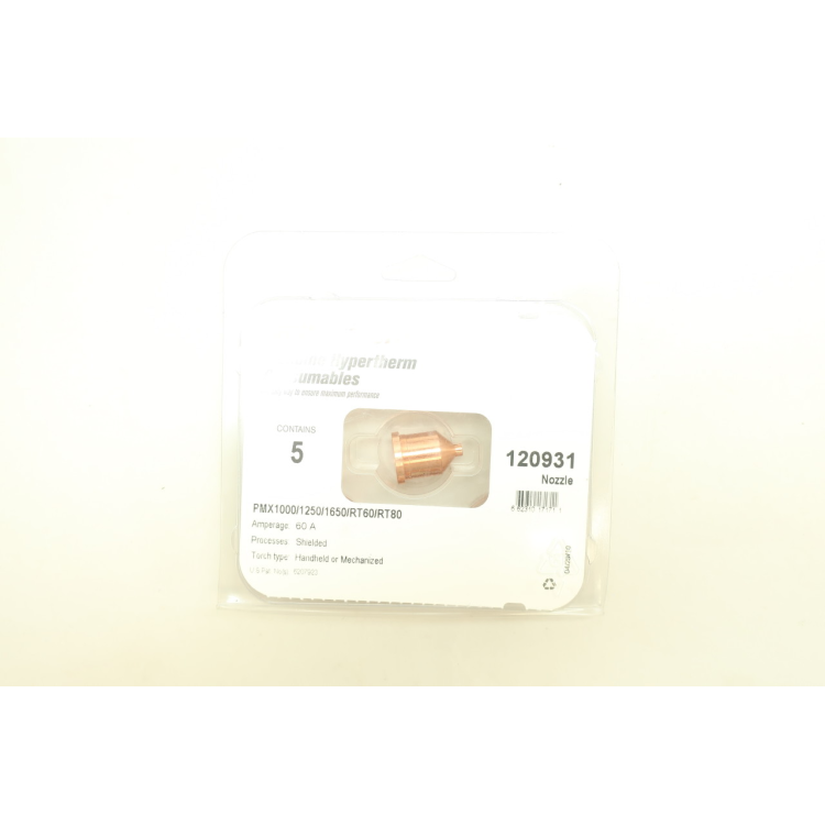 Pack Of 3 Hypertherm 120931 Pmx1000/15250/1650/rt60/rt80 Nozzle