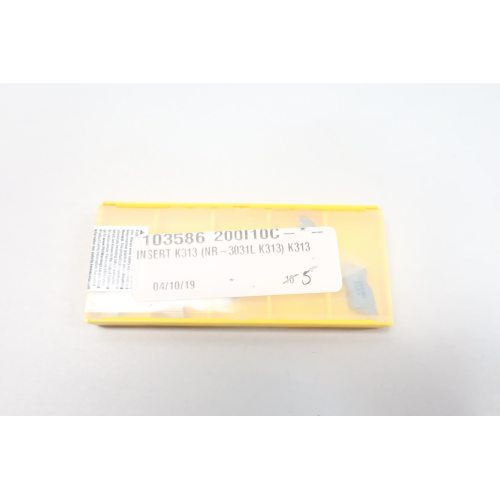 Pack Of 5 Kennametal NR3031L K313 Carbide Insert Pack Of 5 Kennametal NR3031L K313 Carbide Insert