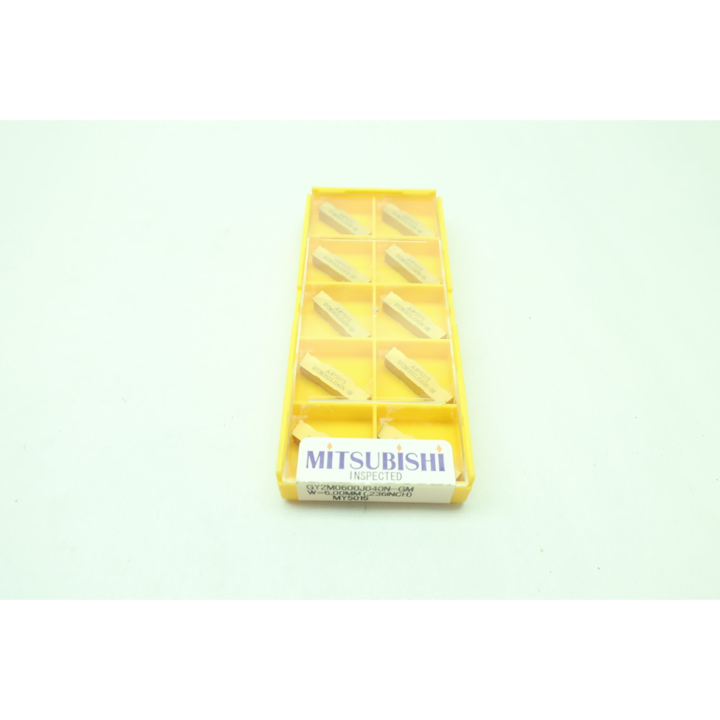Pack Of 10 Mitsubishi GY2M0600J040N-GM MY5015 Carbide Insert