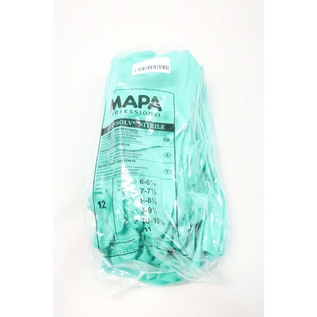Pack Of 12 Pairs Mapa AF-18 Stansolv Glove 10-10-1/2