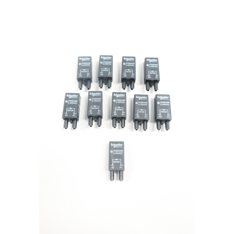 Pack Of 10 Schneider RXM040W Diode Module 6-250v-dc
