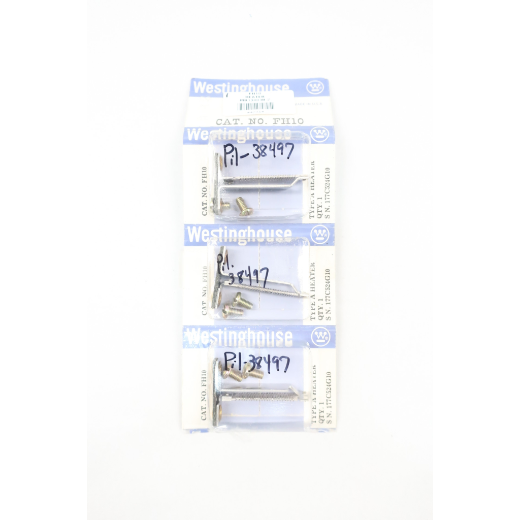 Pack Of 3 Westinghouse FH10 Overload Relay Heater Element