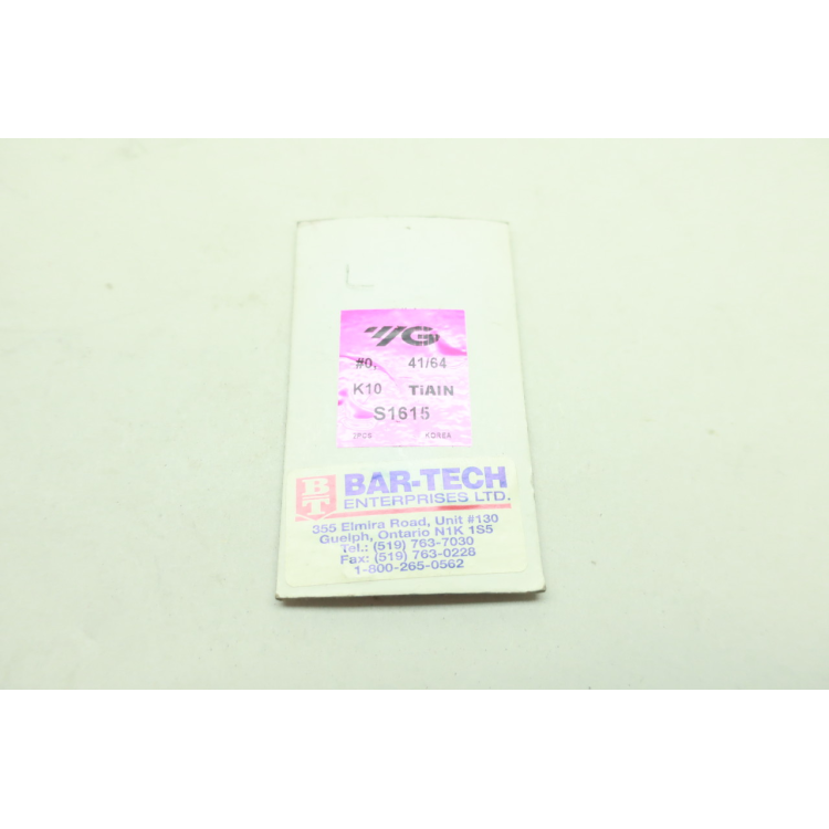Pack Of 2 Yg K10 S1615 Tiain Spade Drill Insert