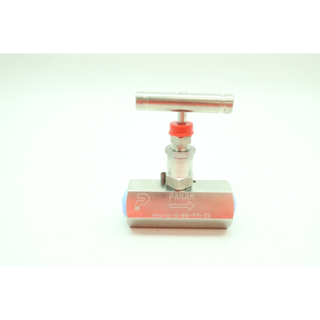 Panam PNV-H-S-08-FF-SG Manual Stainless Needle Valve 6000psi 1/2in Npt