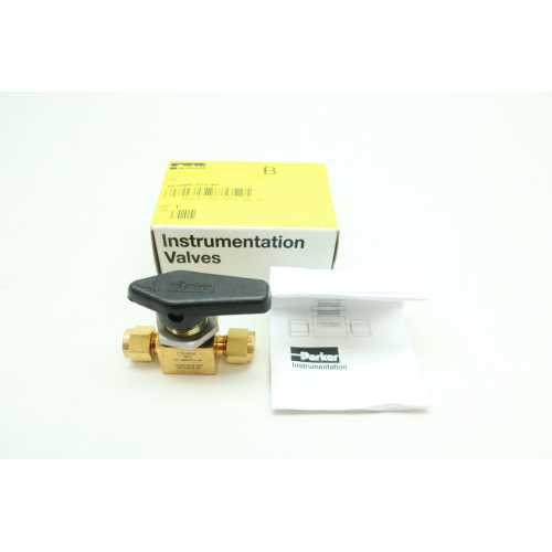 Parker 4A-MB6LPFA-BP Manual Brass Ball Valve 1/4in Tube