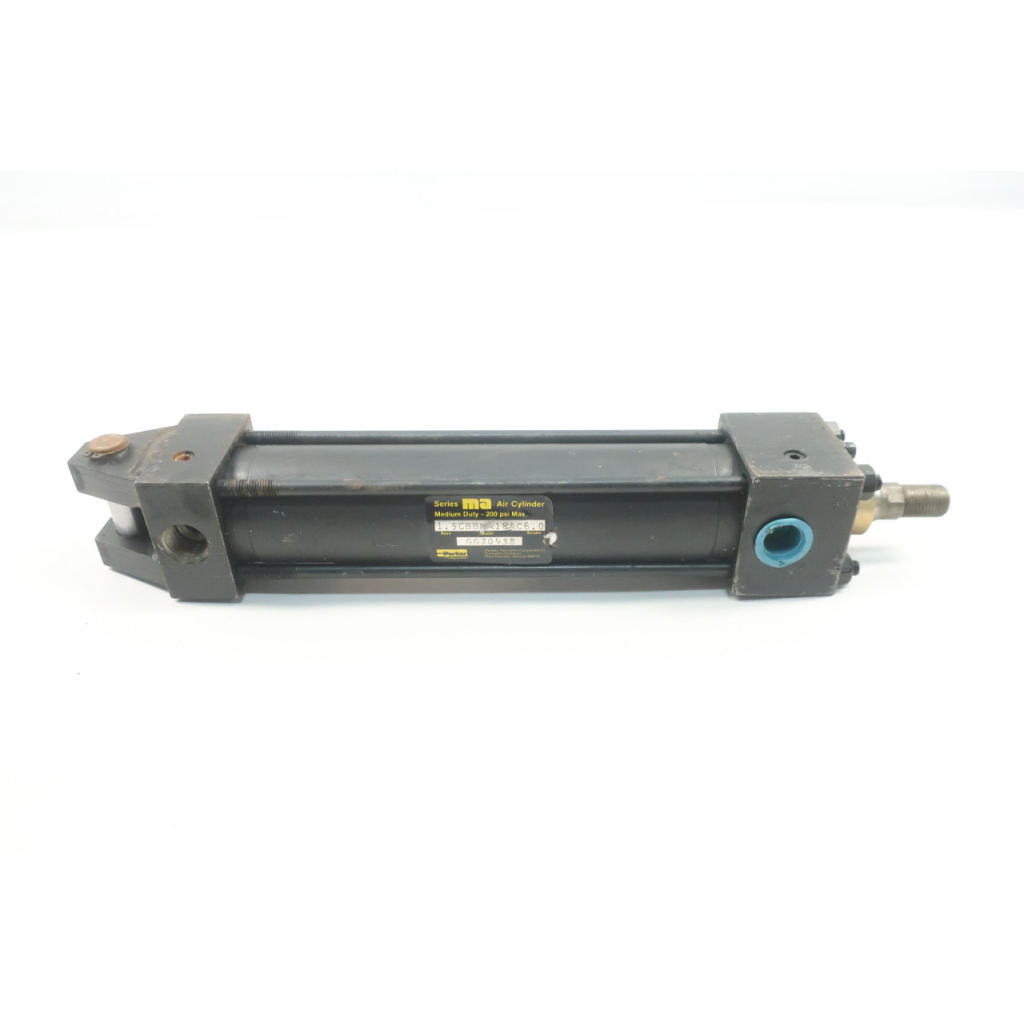 Parker 1.5CBBMA18AC6.0 Series Ma Pneumatic Cylinder 1-1/2in 3/8in 200psi 6in