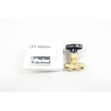 Parker 4F-V6LN-B Manual Brass Needle Valve 1/4in Npt