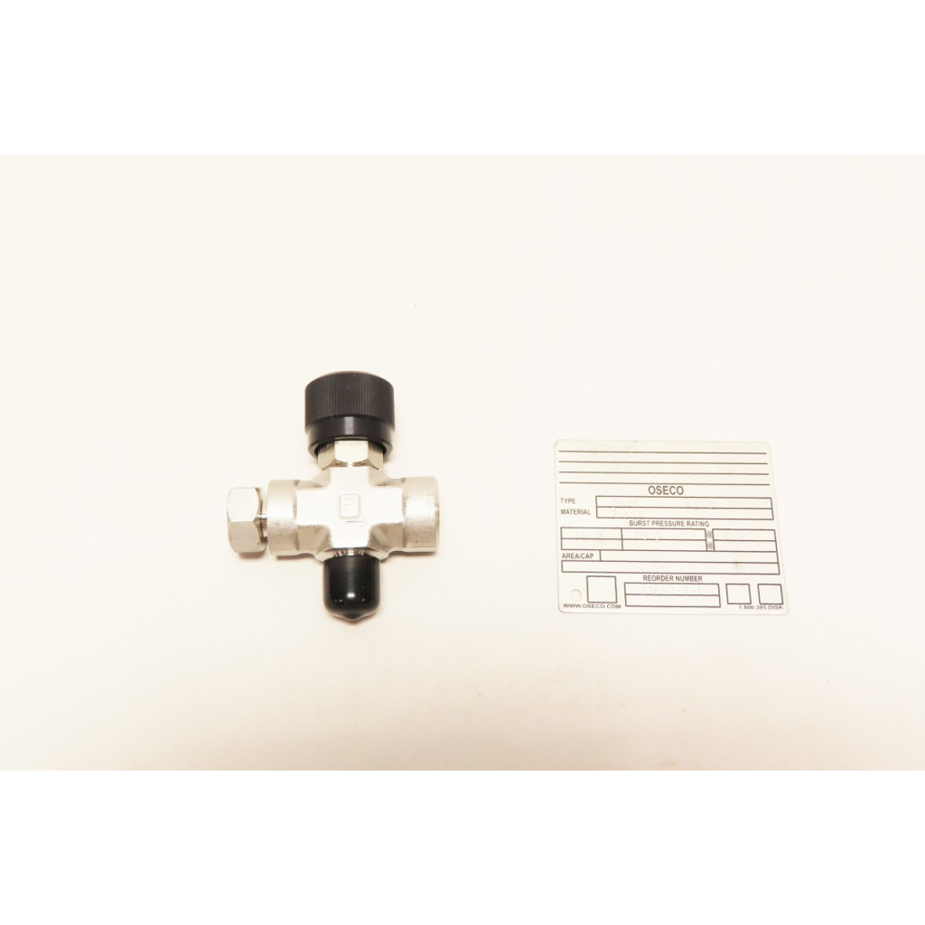 Parker 4M4F-RV6ACK-18-SS Rupture Disk Stainless 1/4in Npt Needle Valve