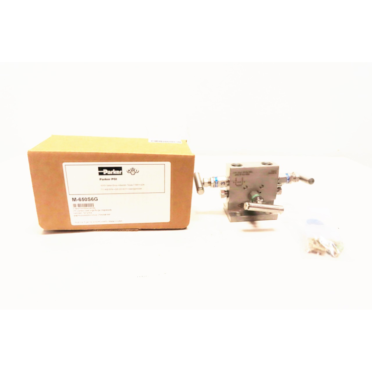 Parker M-650S6G 3 Hydraulic Valve Manifold Assembly