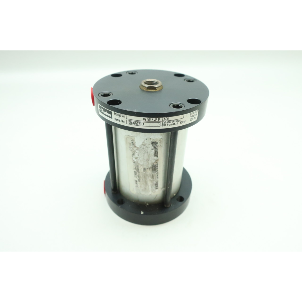 Parker 2.50 NLP 9 3.500 Double Acting Pneumatic Cylinder 2-1/2in 250psi 3-1/2in