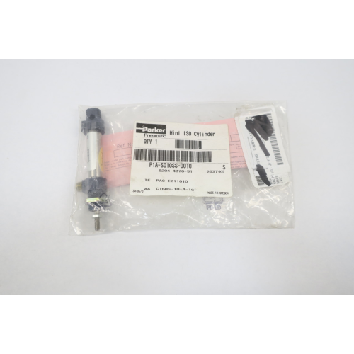 Parker P1A-S010SS-0010 Mini Iso 10mm 10bar Pneumatic Cylinder