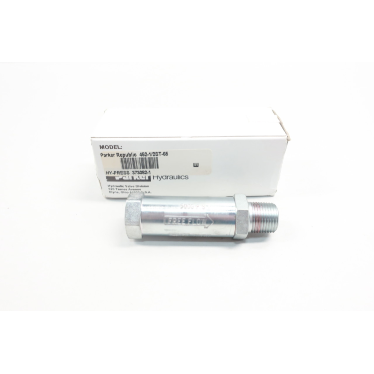 Parker 452-1/2ST-65 Hydraulic Check Valve 5000psi 1/2in Npt