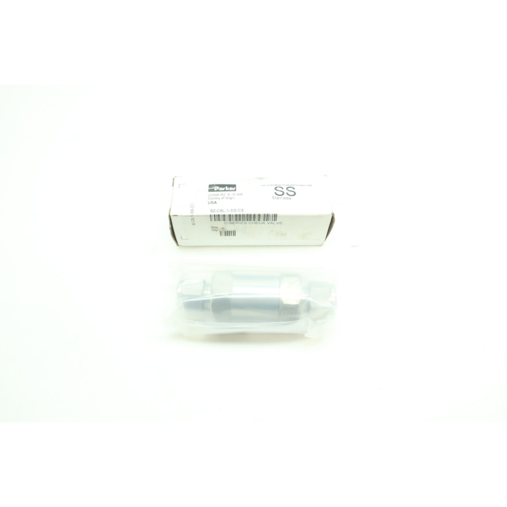 Parker 8Z-C8L-1-SS-C3 C-series Stainless Check Valve 1/2in Tube