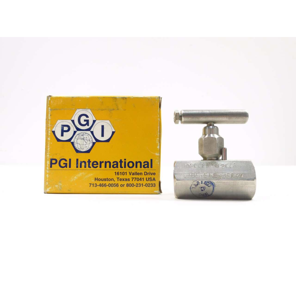 Pgi V-502SCJ Threaded Hydraulic Needle Valve 1/4 In Npt