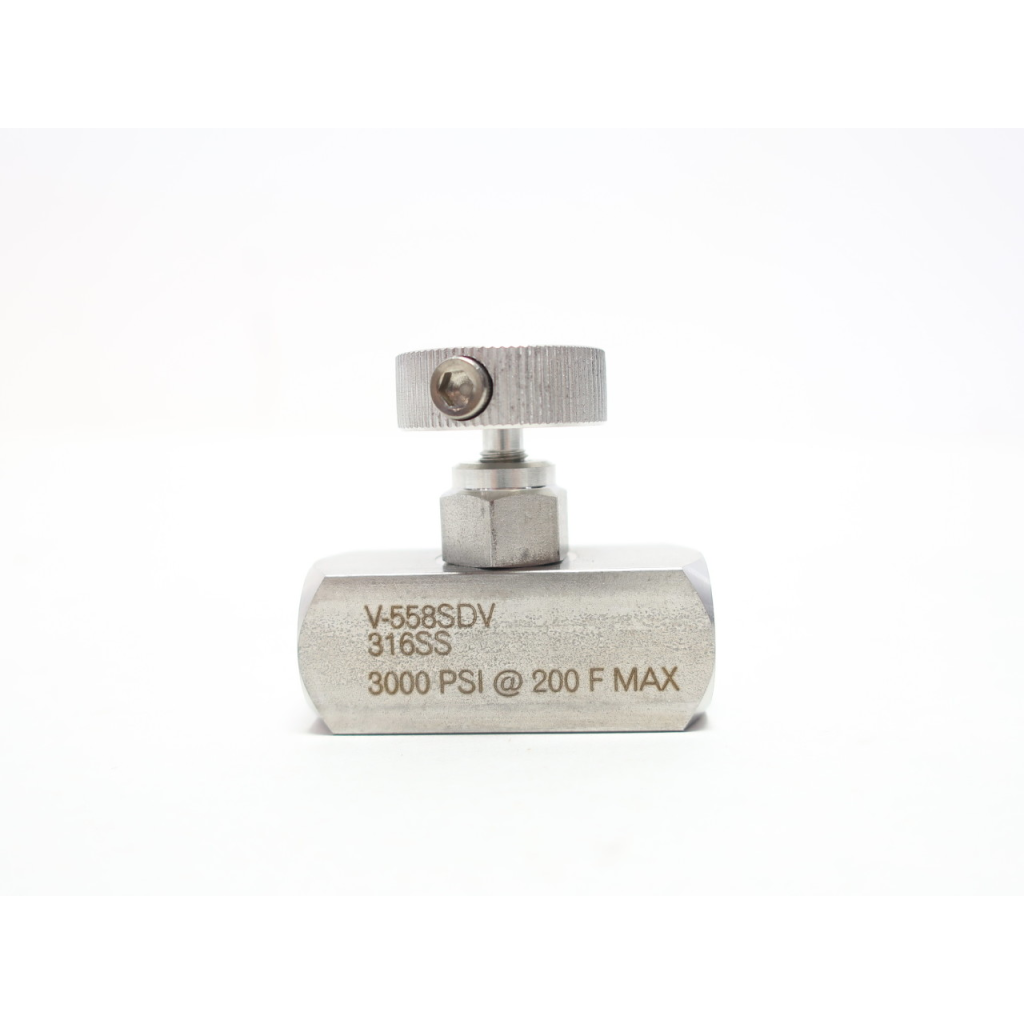 Pgi V-558SDV Manual Stainless Needle Valve 3000psi 1/4in Npt