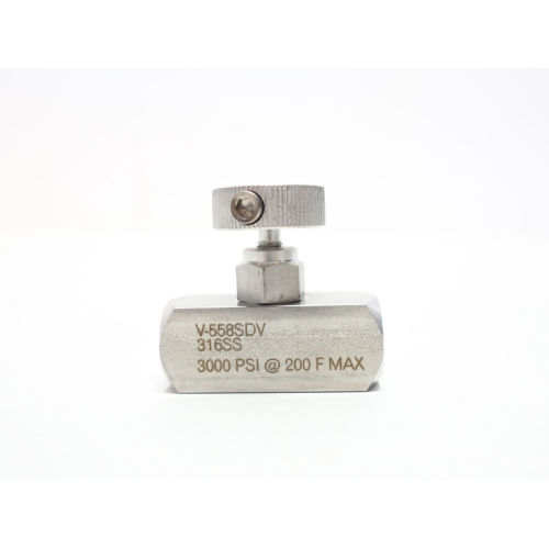 Pgi V-558SDV Manual Stainless Needle Valve 3000psi 1/4in Npt