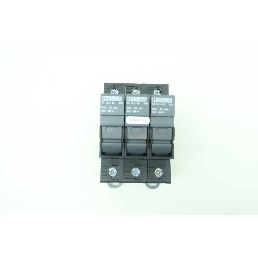 Phoenix Contact UK 10,3-CC HESI Fuse Holder 3p 30a Amp 600v-ac