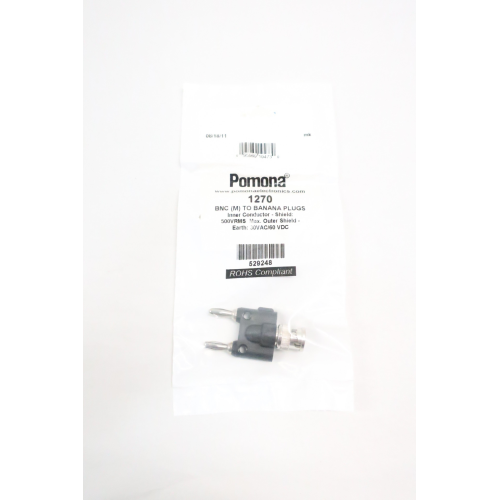 Pomona 1270 Bnc Male To Banana Plug Adapter 30v-ac