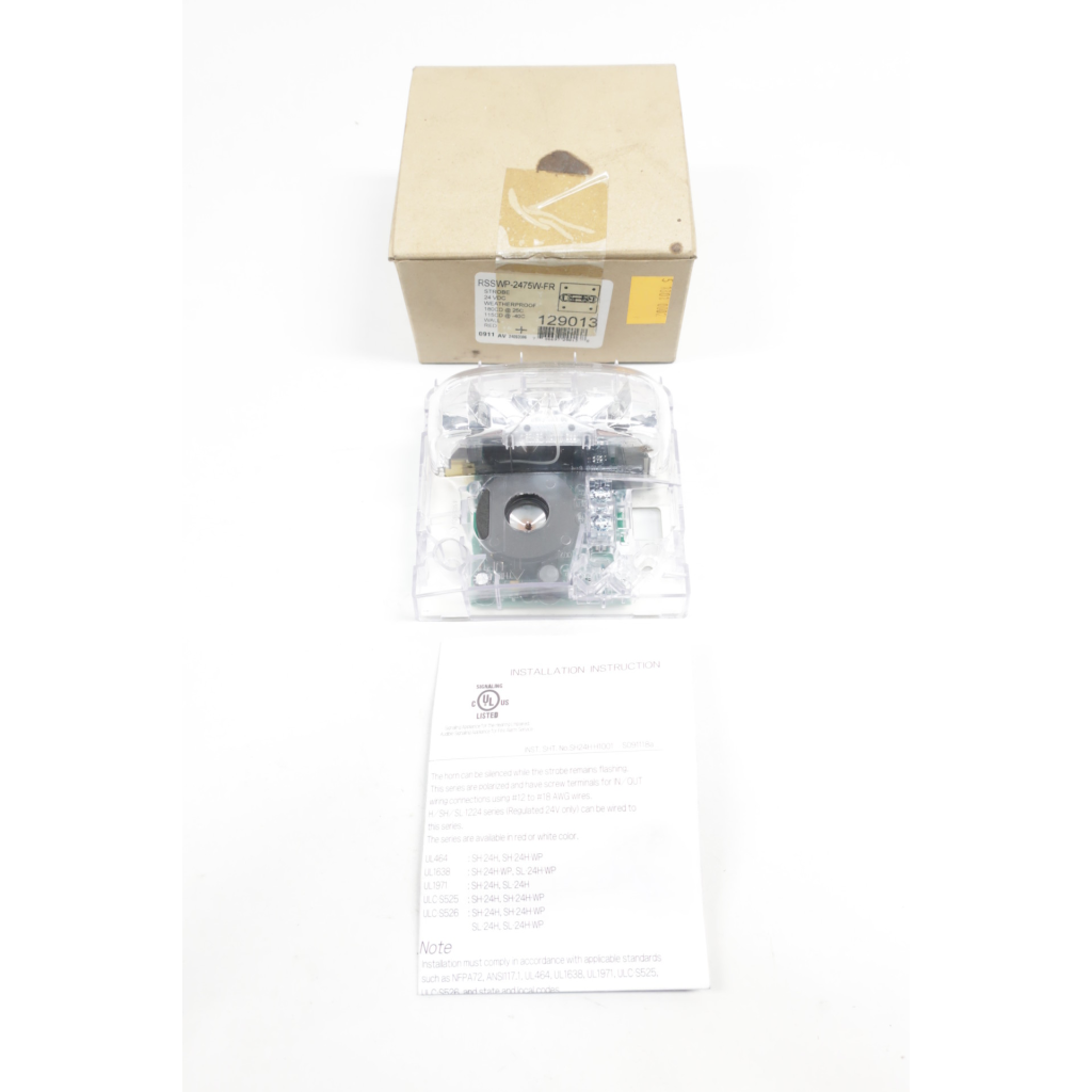 Potter RSSWP-2475W-FR Wall Mount Strobe 24v-dc