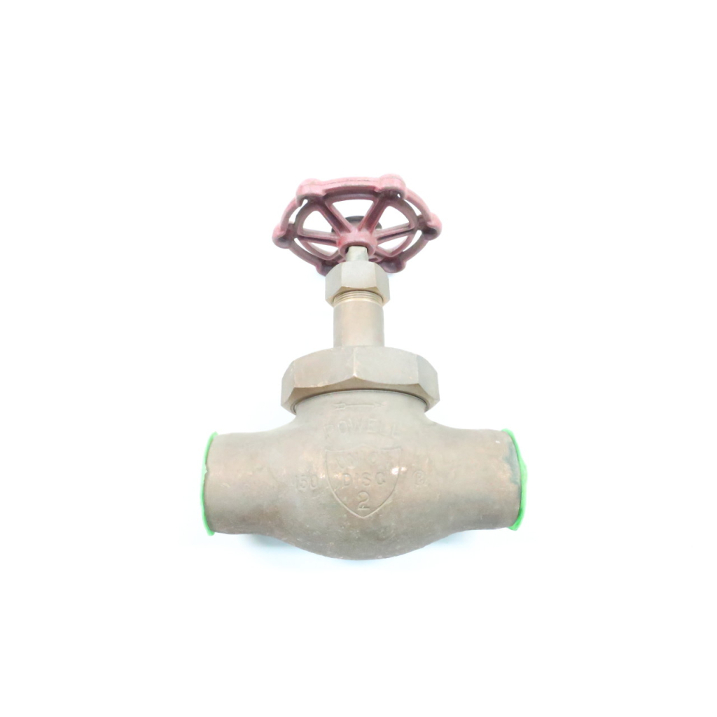 Powell 1823 Union Disc 150 Bronze 2in Solder Globe Valve