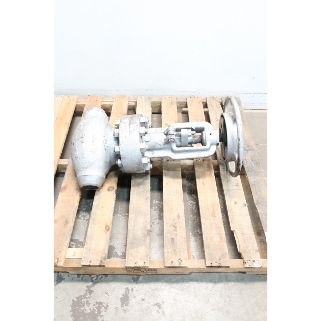 Powell 9031-WE Manual Steel Butt Weld 3in Globe Valve 900