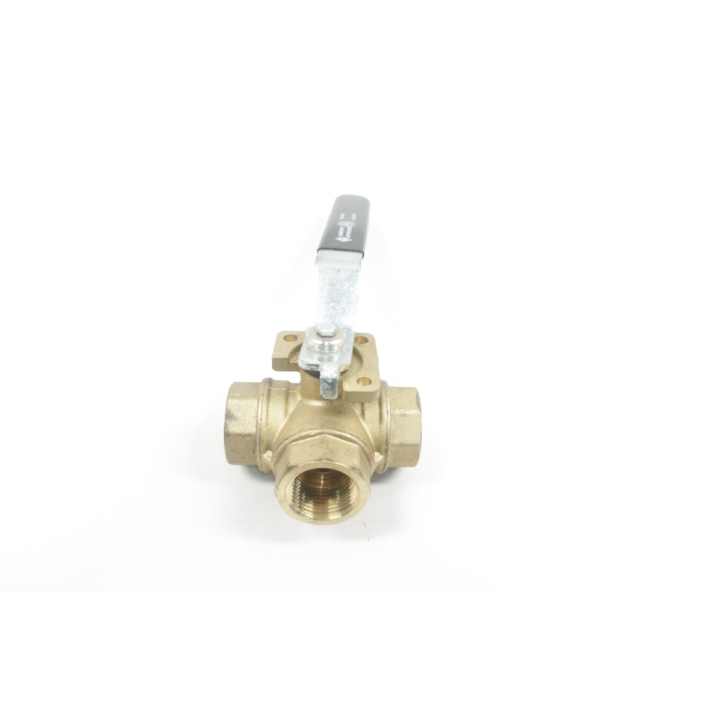 Rb Valve 3-way Manual Brass Ball Valve 1in Npt
