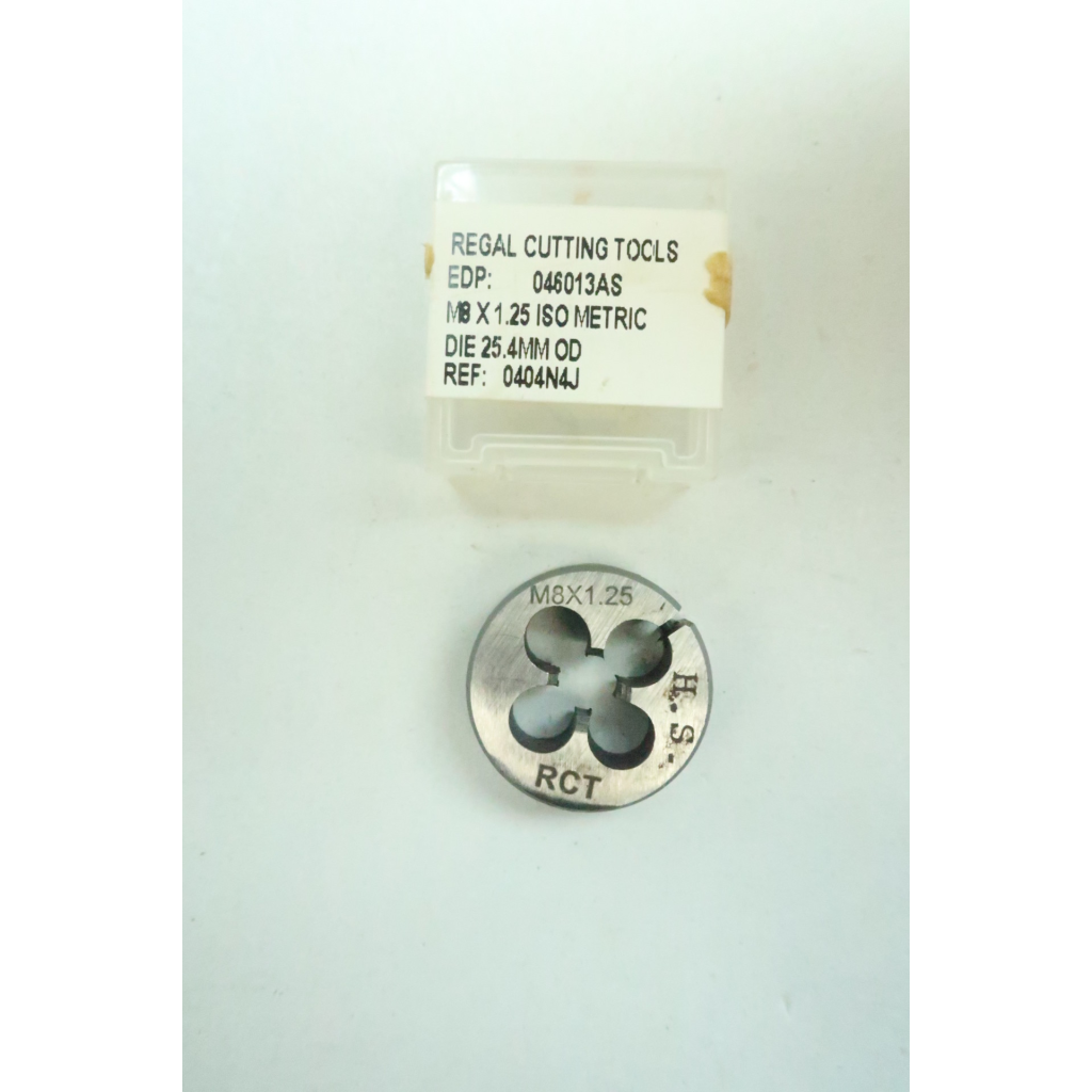 Regal 46013 Die M8 X 1-1/4in 25.4mm Od