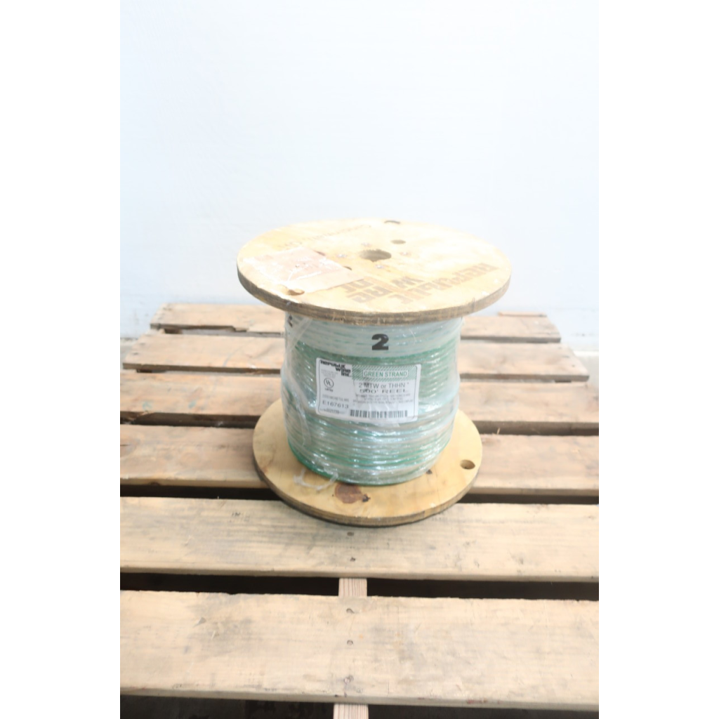 Republic Wire E167613 2mtw Thhn Green Machine Tool Wire 500ft