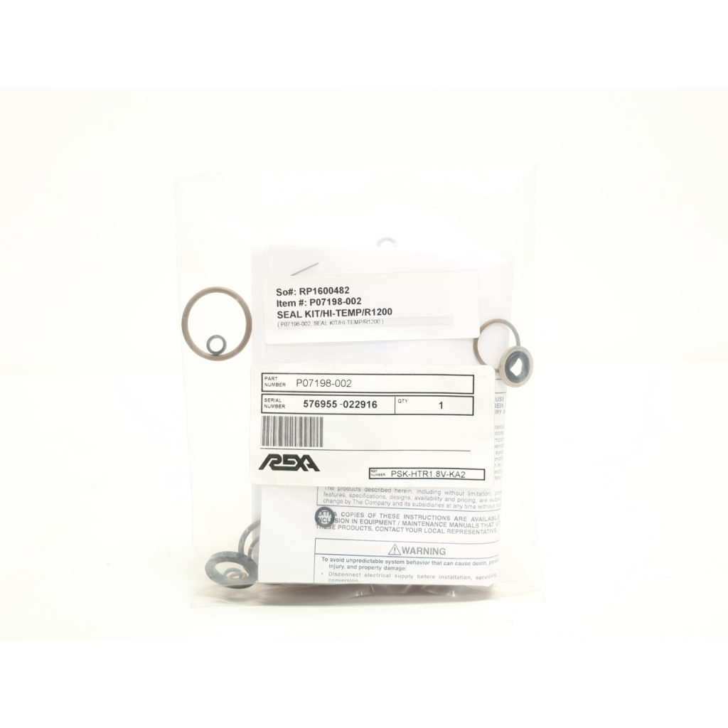 Rexa P07198-002 Seal Kit Hi-temp R1200 Hydraulic Cylinder