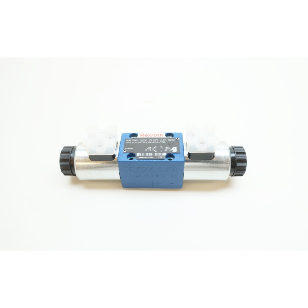 Rexroth R901105200 4WE 6 J62/EG24N9K4/62=CSA Hydraulic Solenoid Valve 24v-dc