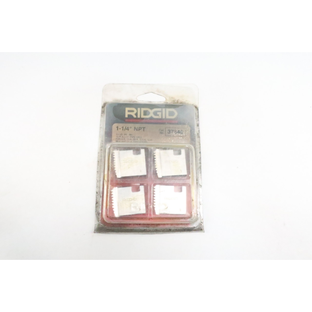 Ridgid 37840 12-r Alloy Pipe Die Set 1-1/4in Npt 11-1/2 Tpi-rh